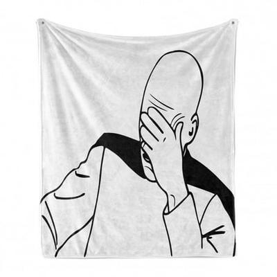 for Indoor Use Black and White Halloween Decoration Ultra-Soft Micro Fleece Blanket,A Blanket That Can Be Used in All Seasons for Use in Cars.