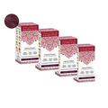 Tints of Nature Burgundy Semi-Permanent Henna Cream Hair Colour Natural and Organic - Quad Pack
