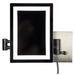 17.44-in. W Rectangle Stainless Steel Wall Mount Magnifying Mirror In Brushed Nickel Color - American Imanginations AI-20276