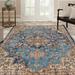 Luxe Weavers Howell Collection Howel Blue 5x7 Abstract Area Rug - 2527 Howell Blue 5x7