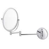 16.95-in. W Oval Stainless Steel Wall Mount Magnifying Mirror In Brushed Nickel Color - American Imaginations AI-29380