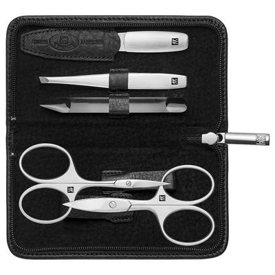 ZWILLING Beauty Maniküre Pediküre Set 5tlg. Mit Nagelschere, Leder, schwarz Nagelpflegeset