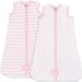 Comfy Cubs Sleep Bag Sack for Baby 2 Pack Breathable Wearable Blanket Swaddle for Newborns and Toddlers Cute and Comfortable Onesie Cotton Softness (Pink Large)