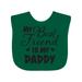 Inktastic My Best Friend is My Daddy with Hearts Boys or Girls Baby Bib