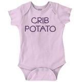 Crib Couch Potato Lazy Cute Funny Romper Boys or Girls Infant Baby Brisco Brands 12M