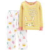 Carter s 2 Piece Girls Bunny Fleece PJs 2T