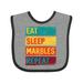 Inktastic Eat Sleep Marbles Repeat Game Gift Boys or Girls Baby Bib