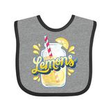 Inktastic I Love Lemonade with Illustrated Mason Jar Boys or Girls Baby Bib