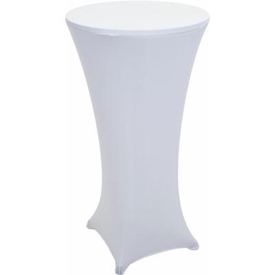 Set Stehtisch + Stehtischhusse HHG-097, Bistrotisch Tischhusse, klappbar höhenverstellbar Ø 60cm Image