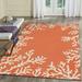 Liora Manne Capri Coral Border Indoor Outdoor Area Rug Coral