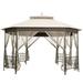 Topbuy 10 x 12 Octagonal Canopy Tent Patio Gazebo Canopy Shelter W/ Mosquito Netting