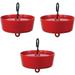 Stokes Select More Birds Ant Guard for Hummingbird Feeders Red 3.5-Inch Diameter -3 Pack