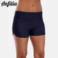 Anfilia-Short de bain pour femmes tankini astronomique slip de sport fendu