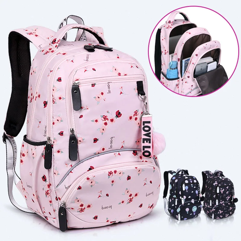 Grand cartable mignon étudiant école sac à dos imprimé sac à dos étanche école primaire livre sacs pour adolescentes enfants mochila