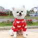 TINKER Pet Dog Costume Cute Animal Printed Pet Coat Cotton Soft Pullover Dog Shirt Jacket Sweatshirt Cat Sweater Pets Clothing Outfit