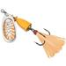 Blue Fox Classic Vibrax Glow Blade Size - Weight 4 - 3/8 oz Glow Orange