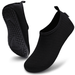 VIFUUR Water Sports Shoes Barefoot Quick-Dry Aqua Yoga Socks Slip-on for Men Women Black 7.5-8.5 Women/6-7 Men