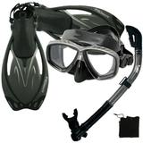 Snorkeling Fins Mask Snorkel Set TIBK-SM