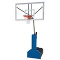 Thunder Supreme Steel-Acrylic Portable Basketball System With Regulation Size Backboard Gold