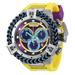 Invicta Reserve Herc Swiss Ronda Z60 Caliber Men's Watch - 53mm Yellow Purple Dark Blue (34483)