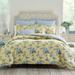 Laura Ashley Cassidy Floral Yellow Cotton Comforter Bonus Set