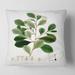 Designart 'Vintage Botanicals IV' Traditional Printed Throw Pillow