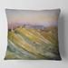 Designart 'Vineyard At Dawn In Tuscany Italy' Country Printed Throw Pillow