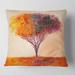 Designart 'Landscape Colorful Abstract Tree Impressionist' Modern Printed Throw Pillow