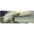 ZHANZZK White Polar Bear Hunter on Ice in Water Drops Extra Extended Large Gaming Mouse Pad Mat Desk Pad Keyboard Mat 31.5x12 inch