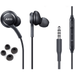 OEM InEar Earbuds Stereo Headphones for LG Stylo 6 Plus Cable - Designed by AKG - with Microphone and Volume Buttons (Black)