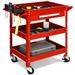 Three Tray Rolling Tool Cart Mechanic Cabinet Storage ToolBox