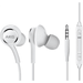 OEM InEar Earbuds Stereo Headphones for alcatel Pixi 4 (6) 3G Plus Cable - Designed by AKG - with Microphone and Volume Buttons (White)