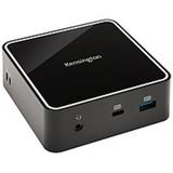 Used Kensington SD2400T Thunderbolt 3 Dual 4K Nano Dock with Power Delivery - for Notebook/Desktop PC - 85 W - Thunderbolt 3 - 4 x USB Ports - USB Type-C - Network (RJ-45) - DisplayPort -