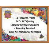 MasterPieces Puzzle Accessories - Natural Wood 300 to 750 Piece Puzzle Frame 18 x24