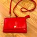 Coach Bags | Coach Red/Orange Leather Phone Wallet Crossbody | Color: Orange/Red | Size: Os