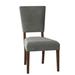 Fairfield Chair Libby Langdon Upholstered Side Chair Upholstered in Gray | 36.5 H x 20 W x 26 D in | Wayfair 6455-05_9953 65_Espresso