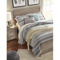Signature Design by Ashley Culverbach Low Profile Standard Bed Wood in Brown/Gray | 53 H x 64 W x 84 D in | Wayfair B070B8