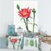 East Urban Home Rose w/ Buds - Print on Canvas Metal in Red | 40 H x 30 W x 1 D in | Wayfair 0CE7E05D89E6403CABFB65AD67D53E49