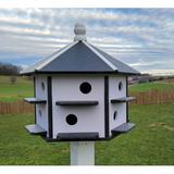 Arlmont & Co. Sos Amish Made 26 in x 26 in x 26 in Purple Martin Birdhouse Plastic in Black | 26 H x 26 W x 26 D in | Wayfair