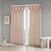 House of Hampton® Mysliwiec Floral Embellished Cuff Tab Top Solid Curtain Panel Synthetic in Pink | 84 H in | Wayfair