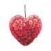 The Holiday Aisle® Valentine Ombre 12.9" Wood Wreath Wood/Twig in Brown/Pink/Red | 13.1 H x 12.9 W x 4.1 D in | Wayfair