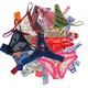 Variety Panties Thong Pack for Women Underwear Bikini Hipster G-String Tangas Assorted Multipack Thong - Multi - S