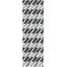Chireno 2'6" x 8' Modern Flat Weave Contemporary Wool Black/Medium Gray/Light Beige/Slate/Slate Blue/Peach Runner - Hauteloom