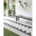 Mark&Day Outdoor Area Rugs 2x12 Wolfheze Global Indoor/Outdoor Black Runner Area Rug (2 7 x 12 )