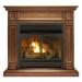 Duluth Forge Dual Fuel Ventless Fireplace - 32 000 BTU T-Stat Control Toasted Almond Finish