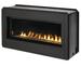 43 in. Linear Vent Free Fireplace - Black Porcelain