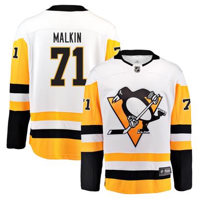 Pittsburgh Penguins Fanatics Branded Away Breakaway Jersey - Evgeni Malkin - Mens Image