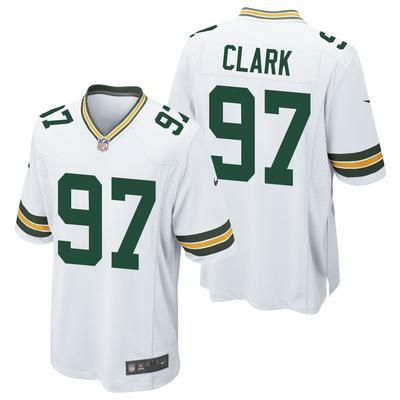 Green Bay Packers Nike Game Auswärtstrikot - Weiß - Kenny Clark - Herren Image