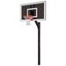 Legacy Eclipse Steel-Smoked Glass In Ground Fixed Height Basketball System Royal Blue