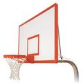 RuffNeck Dynasty-EXT Steel-Fiberglass In Ground Fixed Height Basketball System Royal Blue